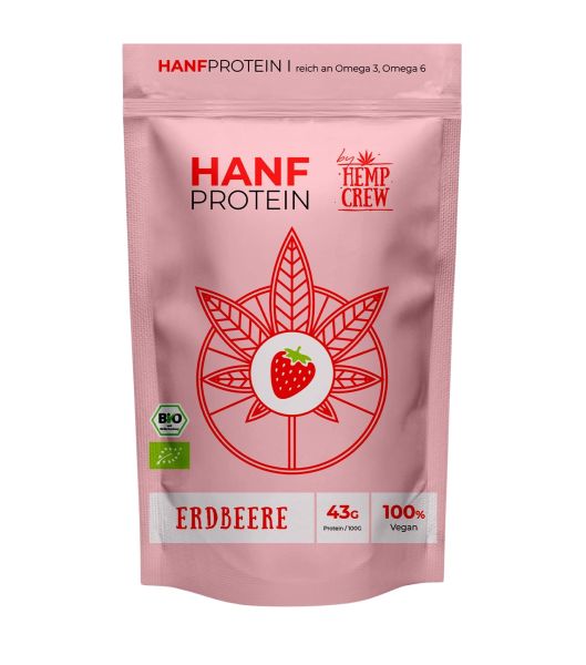 Hemp Crew Hanfprotein Erdbeere