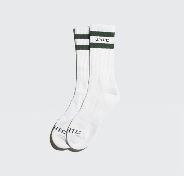 THTC Hemp/Cotton Socks Low Class letter White