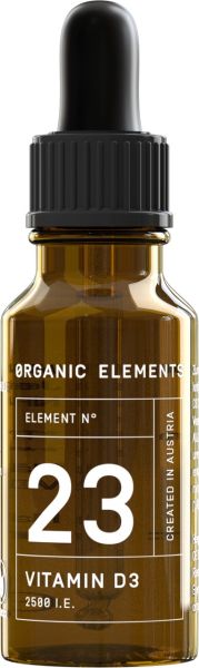 Vitamin D3 Tropfen 2500 I.E. von Organic Elements